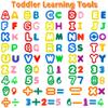 Dough Tool Set with Dough Alphabet Cutters,Numbers Cutters,Mathematical Symbols,Great Dough Tools for Learning Letters and Numbers view 3