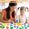 Dough Tool Set with Dough Alphabet Cutters,Numbers Cutters,Mathematical Symbols,Great Dough Tools for Learning Letters and Numbers view 4