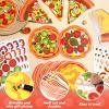 Qyeahkj 30 Pcs Pizza Craft Kits for Kids Make A Pizza Stickers Paper Card Make Your Own Pizza DIY Gifts Activity Back to School Sticker Craft Bulk First Day of School Classroom Games view 4