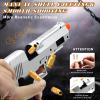 DaoDaoZhu Soft Bullet Toy Gun Pistol with Shell Ejecting for Indoor/Outdoor Shooting Games, Halloween Costume Fake Prop Gun Model, Educational Play Toy Guns, Christmas/Birthday Gifts (Silver) view 2