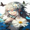 1000 Piece Puzzles Blue Eyes Beautiful Flower Fairy Wooden Puzzles for Adults,Take Time to Get a Sense of Accomplishment - for Unique Room Decor & Collectibles 29.6 X 19.7 inch view 1