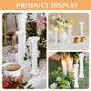 GANAZONO 5pcs Mini Roman Pillar Statue Candlestick Stand Mini Candle Holder Dollhouse Micro Landscape Yard Fairy Garden Decoration view 2