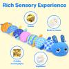 KMUYSL Baby Toys 0-6 6-12 Months, Sensory Music Animal Stuffed Toy for 0 1 2 3 4 5 6+ Months, Plush Toy with Crinkle and Rattles for Infant Newborn, Tummy Time Toys Gifts for 0-3-6-12 Month view 2