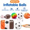 5 Pack Sports Balls Set for Kids with Bag Toddlers 1-3 Football Soccer Basketball Baseball Volleyball Outdoor Toys for 1 2 3 Year Old Boys Sport Bouncy Playground Toddler 1-3 2-4 3-5 Birthday Gifts view 2