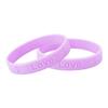 10 Pack Lavender Silicone Bracelets Gynecological Cancer Awareness Perfect for Fundraising and Gift-Giving Lavender Rubber Wristbands view 1