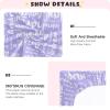 Lilac Custom Name Crib Sheets for Boys Girls Personalized Pack and Play Sheets Fitted Toddler Sheets for Baby Newborn view 3