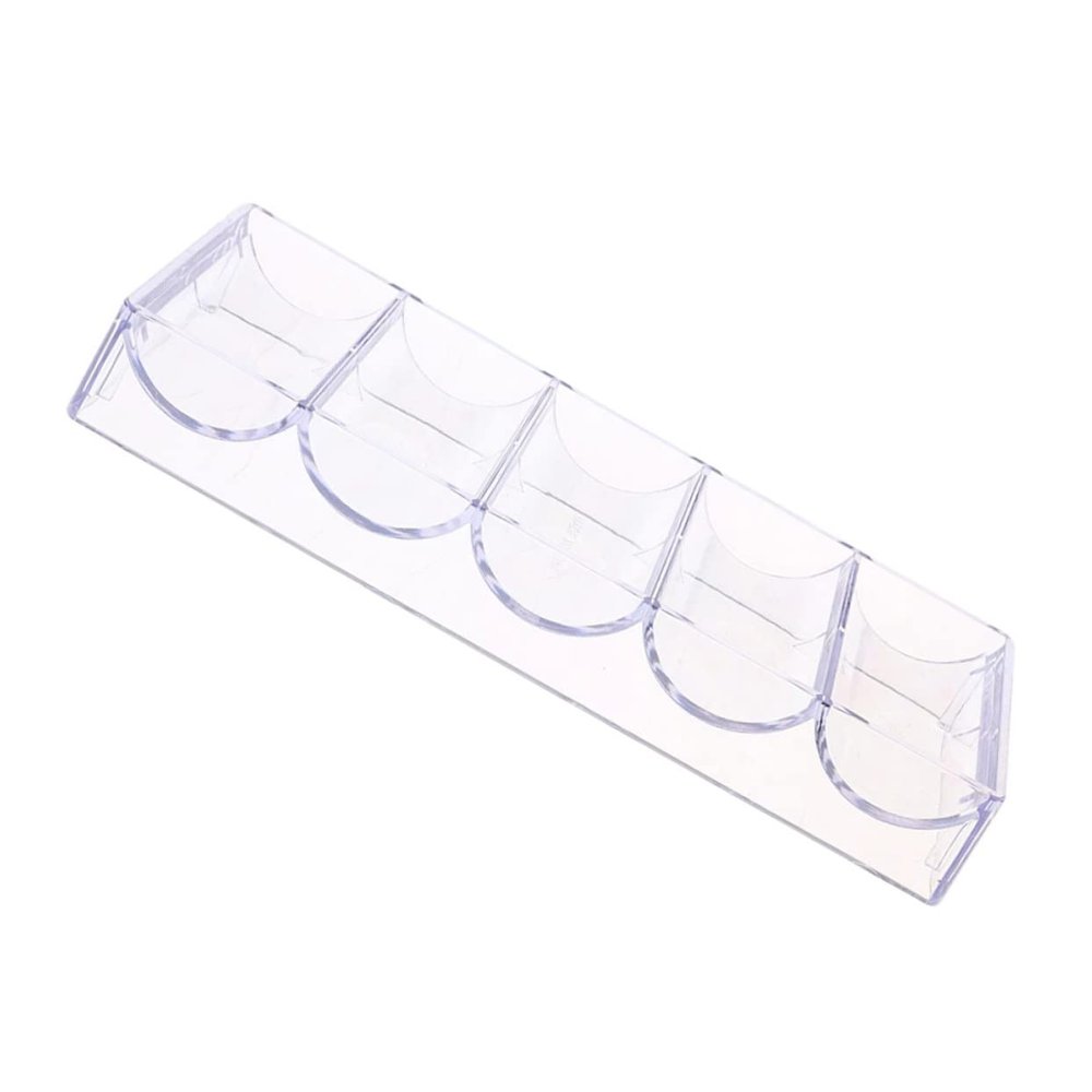 TOYANDONA 1pc Acrylic Chip Rack Creative Game Chips Organizer for Poker Lightweight and Storage to Keep Your Table Tidy and Organized