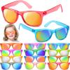 12 Pack Kids Sunglasses Hawaiian Party Favors with UV400 Protection, 12 Colors Neon Sunglasses in Bulk for Boys Girls Birthday, Beach, Summer Pool Party Supplies, Goody Bag Stuffers, Classroom Gift view 1
