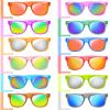 12 Pack Kids Sunglasses Hawaiian Party Favors with UV400 Protection, 12 Colors Neon Sunglasses in Bulk for Boys Girls Birthday, Beach, Summer Pool Party Supplies, Goody Bag Stuffers, Classroom Gift view 4