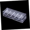 TOYANDONA 1pc Poker Chip Organizer Design Acrylic Storage Box for Game Chips Space-Saving Container Cover for Easy Access and Organization view 3