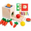 BEACENOV Wooden Montessori Toys for Toddler, Educational Toys for Baby Boys or Girls, 4 in 1 Montessori Object Permanence Box, Toddler Gifts for Boys or Girls view 1