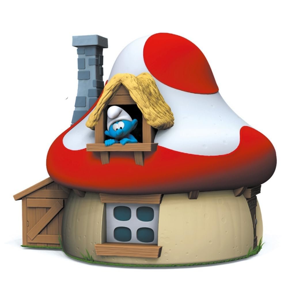 Collectible figurine Moneybox Plastoy The Smurfs, the Mushroom House (080201)