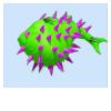 3D Fish Kite, 3 m / 5m Dolphins Balloonfish Globefish Puffer Fabric Kite, Windsock Kite Soft Kites (Color : 5m, Size : A) view 2