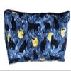 Black Cats Bats and Moons Flat Bottom Bag for Standard Sized Mahjong Tiles, Makeup, toiletries, Large Zini view 1