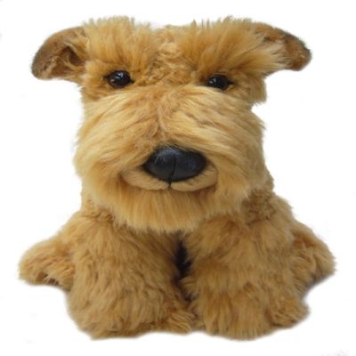 Airedale Terrier 12" Plush Toy Dog Plushie Can Be Personalized & Customized With An Engraved Tag, Collar and Stunning Gift Wrap