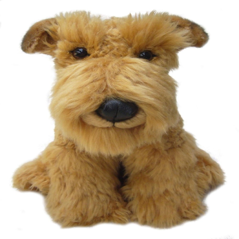 Airedale Terrier 12" Plush Toy Dog Plushie Can Be Personalized & Customized With An Engraved Tag, Collar and Stunning Gift Wrap