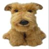 Airedale Terrier 12" Plush Toy Dog Plushie Can Be Personalized & Customized With An Engraved Tag, Collar and Stunning Gift Wrap view 1