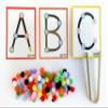 PlayPods Playing with Poms - Busy Bag - Grab and Go - Fine Motor Alphabet Activity view 3