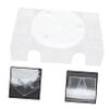 ifundom Rotary Poker Rack Playing Card Holder with Design Plastic Storage Stand for Organizing Decks of Cards Gift view 2