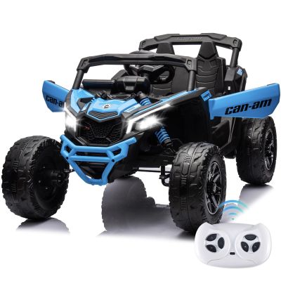 SOAR 24V Ride On Toys - UTV for Kids, 2 Seats Remote Control, 4 Wheeler Quad Off-Road, 7AH Battery Powered 2WD/4WD, Licensed Can-Am, Parental Mode