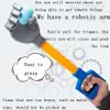 zhongheng Five-Claw Robot arm Enlarged Hand-Pulled Lazy Pliers Garbage Clip Creative Toys Educational Toys Garbage Pickup Tool, Yellow view 3