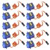 10Pcs Servo Motor DIY Airplane Remote Control Module SG90 for Compatible with JR and FUTABA Interfaces for Experimental Testing view 4