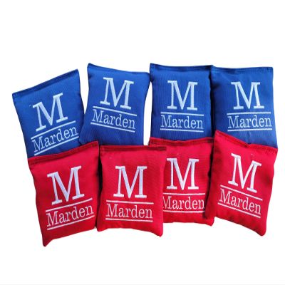 Custom Monogramed Cornhole Bags Embroidered Regulation Full Size Cornhole Bean Bag Toss