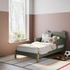 Storkcraft Teddy Bear Toddler Bed (Olive with Driftwood) - GREENGUARD Gold Certified, Includes Toddler Safety Guardrails, Fits Standard Crib & Toddler Mattress, Stylish 2-Tone Design view 3