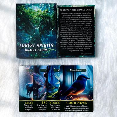 GZSYXHJYXGS Forest Spirits Oracle Cards, Whispering About The Nature of Forest Tarot Cards, rediscovering Forgotten Magic, and Understanding oneself and The Surrounding World(3.42 4.72")