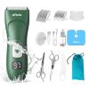 Baby Hair Clippers for Beginners - 13 Pieces Professional Baby Hair Cutting Kit, Silent Hair Clippers Autism with IPX7 Waterproof, Safe Ceramic Blades and LCD Display for Babies & Children & Adults view 1