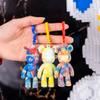 RJRAMZ White Fluid Bear Keychain,DIY Violent Bear Models for Drawing and Painting Graffiti Toys Gift for Birthday Valentines (3inch-24 pcs) view 4