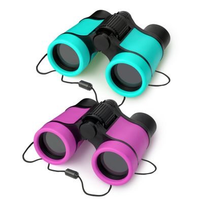 DR. ANISON Binoculars for Kids Toy Binoculars Set for Age 3-12 Years Old Boys Girls Outside Play, Bird Watching, Camping, Educational Learning, Birthday Presents