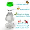 Bug Viewer Container 5X Magnifying Insect Observation Kit Built-in 7cm Ruler with 2 Slant Tweezers Kids Bug Jar Habitat Outdoor Explorer Kit for Kids Age 3 4 5 6 7 8 (2 Pack Green) view 2