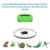 Bug Viewer Container 5X Magnifying Insect Observation Kit Built-in 7cm Ruler with 2 Slant Tweezers Kids Bug Jar Habitat Outdoor Explorer Kit for Kids Age 3 4 5 6 7 8 (2 Pack Green) view 3