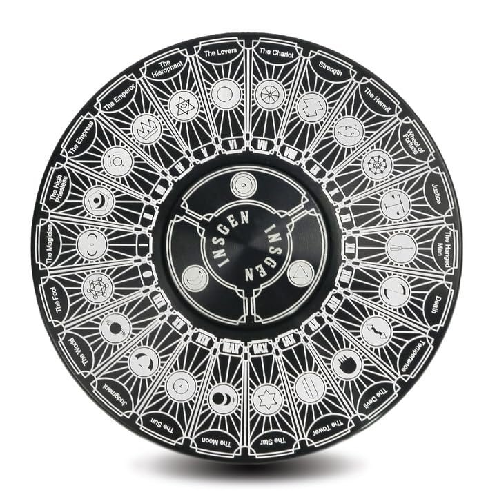 Fidget Toys Fidget Spinners for Adults, Metal Spinning Spinner Top Toy, Anxiety Toys Stress Relief Reducer, Party Favors for Kids 6+ Stuffers Tarot Constellation Spinning Tops Toys (Tarot)