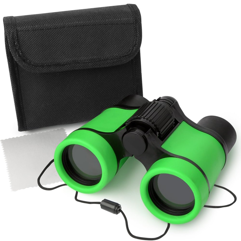 DR. ANISON Binoculars for Kids Toy Binoculars Set for Age 3-12 Years Old Boys Girls Outside Play, Bird Watching, Camping, Educational Learning, Birthday Presents