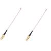 VERBANA 2 pcs FPV Drone Antenna UFL to SMA Female Antenna Adapter Cable 80mm Kit Spare Part for FPV Racing Drone Accessories Part view 1