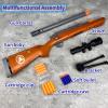 AGM MASTECH M24 Foam Blaster, Shell Ejecting, Safety Switch, Adjustable Stock 41.8 Inch, Fast Dart Loader, Scope, 40 Darts, 20 Casings, 2 Mags, Tactical Gear for Teens 14+ Adults(Brown) view 3