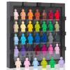 JOYMOMO Minifigure Display Case Collectible Shadow Box Buildable Wall for 28 Figure Display Case (Figures Not Included) (Black) view 1