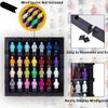 JOYMOMO Minifigure Display Case Collectible Shadow Box Buildable Wall for 28 Figure Display Case (Figures Not Included) (Black) view 3