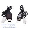 Blomiky 2 Pack 9.6V 200mA NiCD/NiMH Male Standard Tamiya USB Charge Cable for RC Cars Monster Trucks /9.6V Tamiya USB 2 view 3