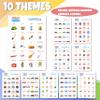 GRANDLMOON 48 Designs 9 Themes Car Bingo and Road Trip Scavenger Hunt Game with 3 Markers for Kids, Fun Travel Activity for Kids Ages 3-8 view 2