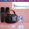 Mini Karaoke Machine for Kids & Adults, Kids Toys for Girls & Boys Gifts, Bluetooth Speaker with 2 Wireless Microphone for Kids Adults Toddler Girls Home Party Birthday Gifts Black view 3