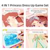 MiDeer 4-in-1 Dress Up Games Set, Princess Art Craft Kits with Makeup Books, Stickers & Diamond Painting, Mess-Free Safe DIY Art Activity, Travel Toys, Ideal Birthday for Girls 4-8+ view 3