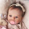 iCradle Lovely Real Look Reborn Baby Doll Girl 19 inch 48 cm Vinyl Silicone Baby Doll Rooted Hair Realistic Newborn Doll Toy for Ages 3+ view 1