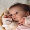 iCradle Lovely Real Look Reborn Baby Doll Girl 19 inch 48 cm Vinyl Silicone Baby Doll Rooted Hair Realistic Newborn Doll Toy for Ages 3+ view 4