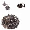 KKlewu Pin Badge Fastener Pin Batch Part, Butterfly Tack, Butterfly Tack Pin, Copper Horse Needle, Removable, Set of 100 (Small Needle Base 0.2 inch (4 mm) Set of 50 + Large Needle Base 0.4 inch (10 view 2
