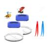 Bug Catcher 5X Magnifying Insect Observation Kit Built-in 7cm Ruler with 2 Slant Tweezers Bug Viewer Cage for Kids Science Nature Exploration (2 Pack Blue) view 1