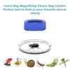 Bug Catcher 5X Magnifying Insect Observation Kit Built-in 7cm Ruler with 2 Slant Tweezers Bug Viewer Cage for Kids Science Nature Exploration (2 Pack Blue) view 2