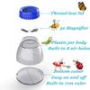 Bug Catcher 5X Magnifying Insect Observation Kit Built-in 7cm Ruler with 2 Slant Tweezers Bug Viewer Cage for Kids Science Nature Exploration (2 Pack Blue) view 4